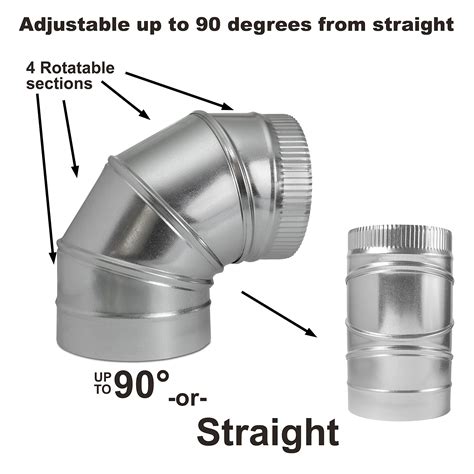 sheet metal elbow|adjustable elbows for metal.